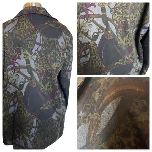 Strategy women’s Blazer size 16 country Art to wear Goth Light Weight - Picture 3 of 16